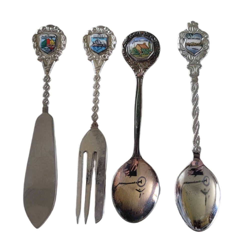 Vintage Australia Souvenir Utensils.